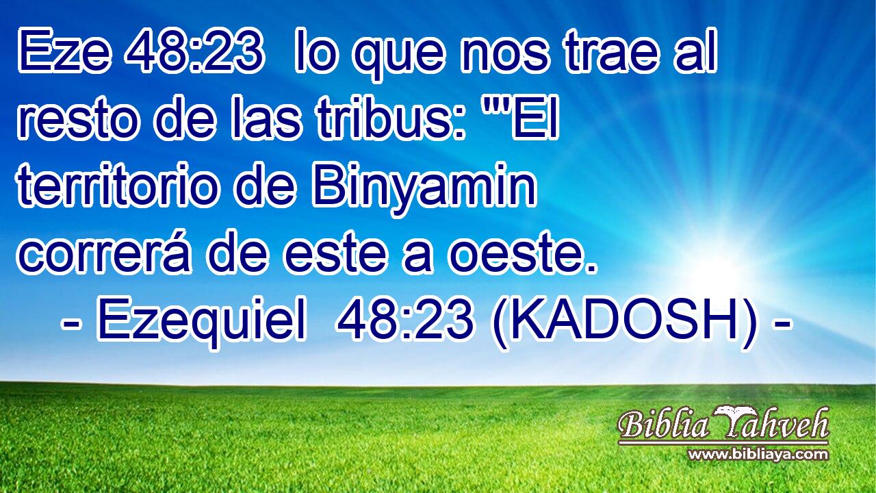  lo que nos trae al resto de las tribus: 
