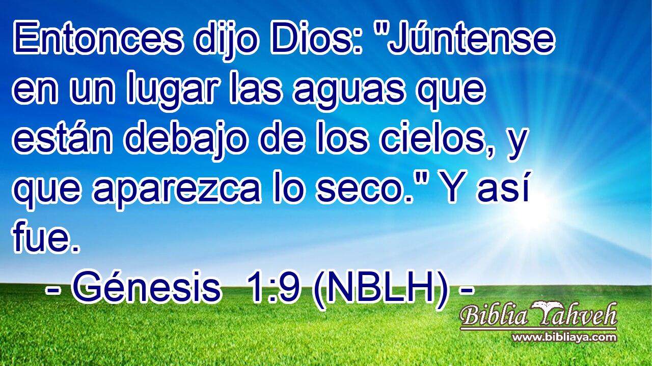  Entonces dijo Dios: 