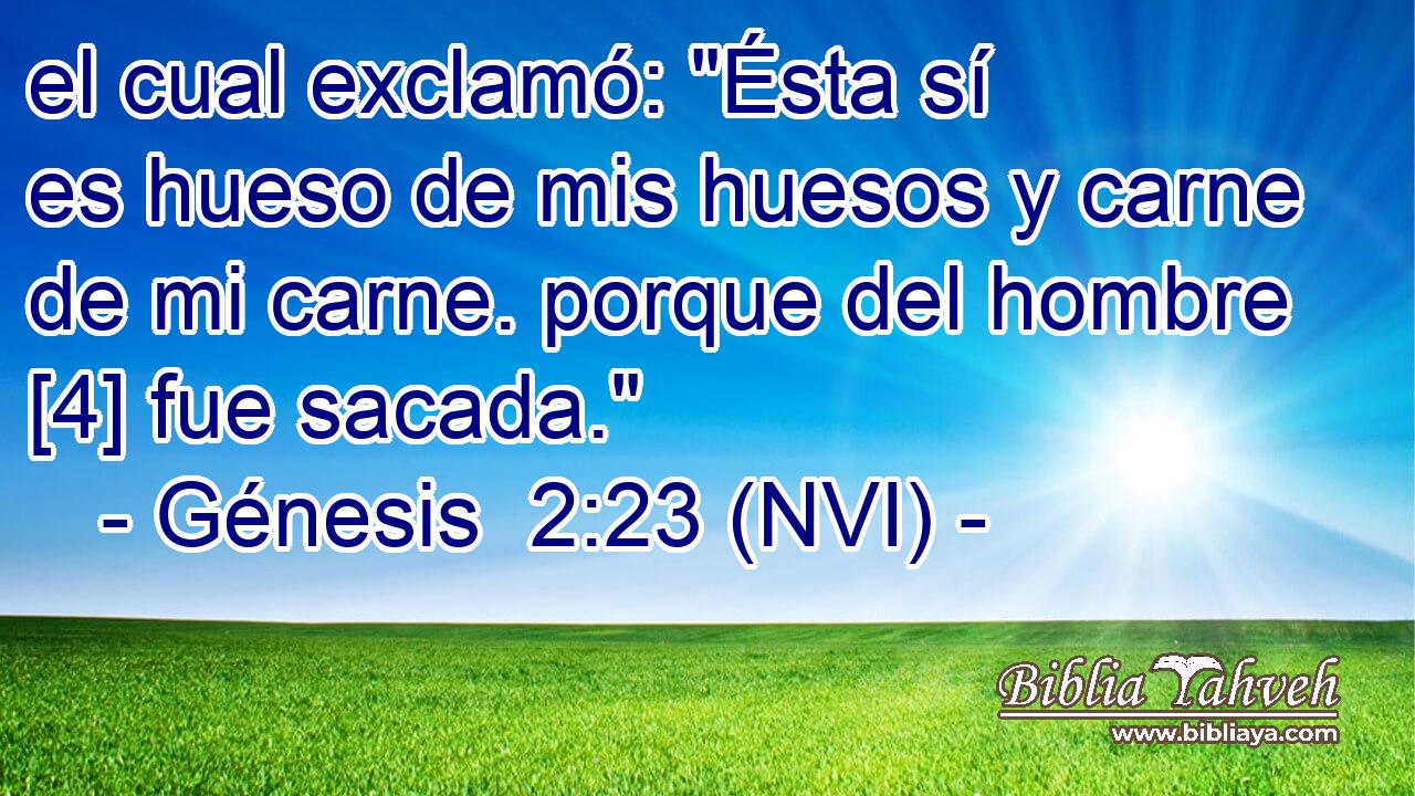  el cual exclamó: 