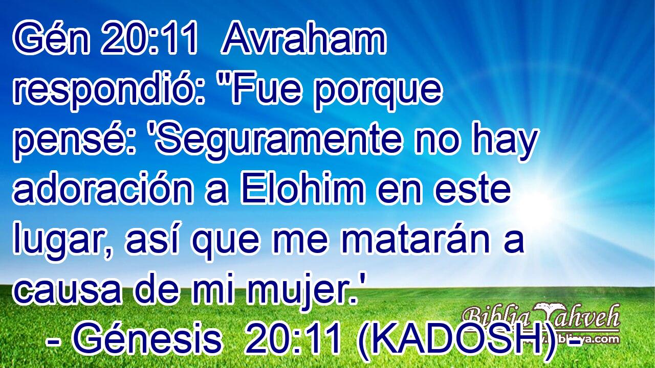  Avraham respondió: 