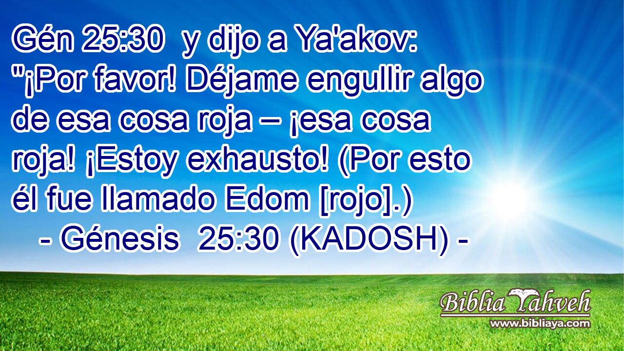  y dijo a Ya'akov: 