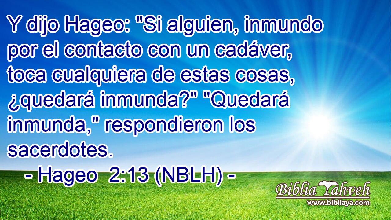  Y dijo Hageo: 