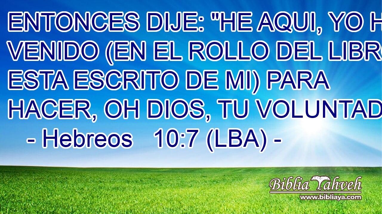 ENTONCES DIJE: 