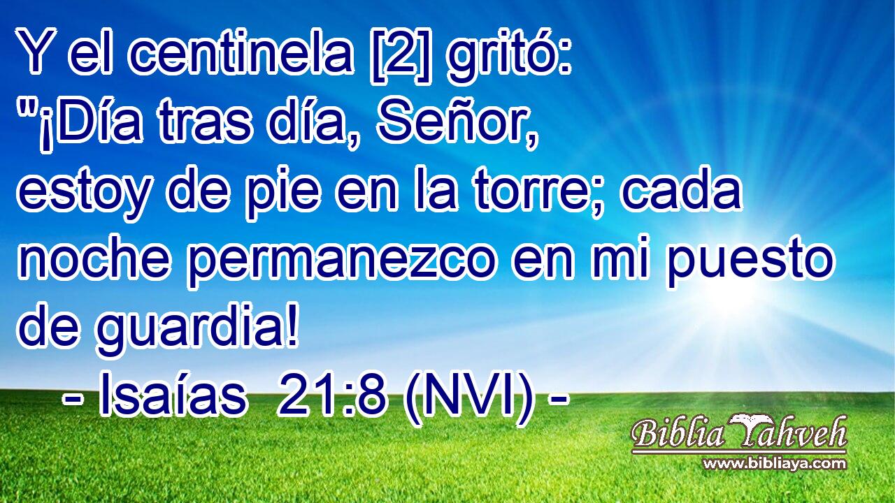  Y el centinela [2] gritó: 