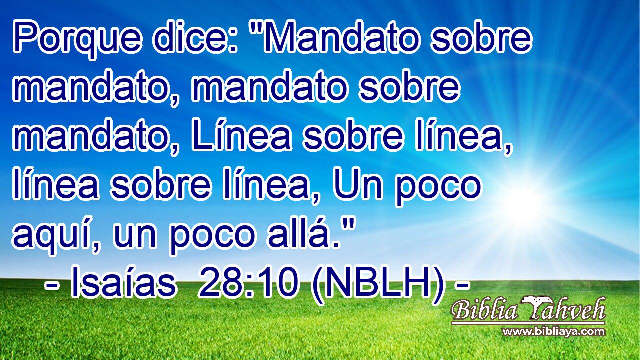  Porque dice: 