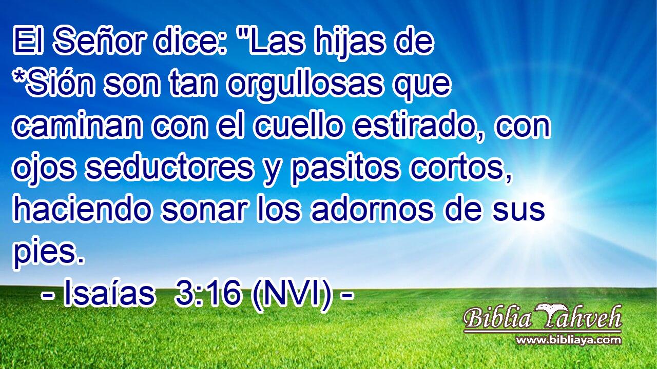  El Señor dice: 