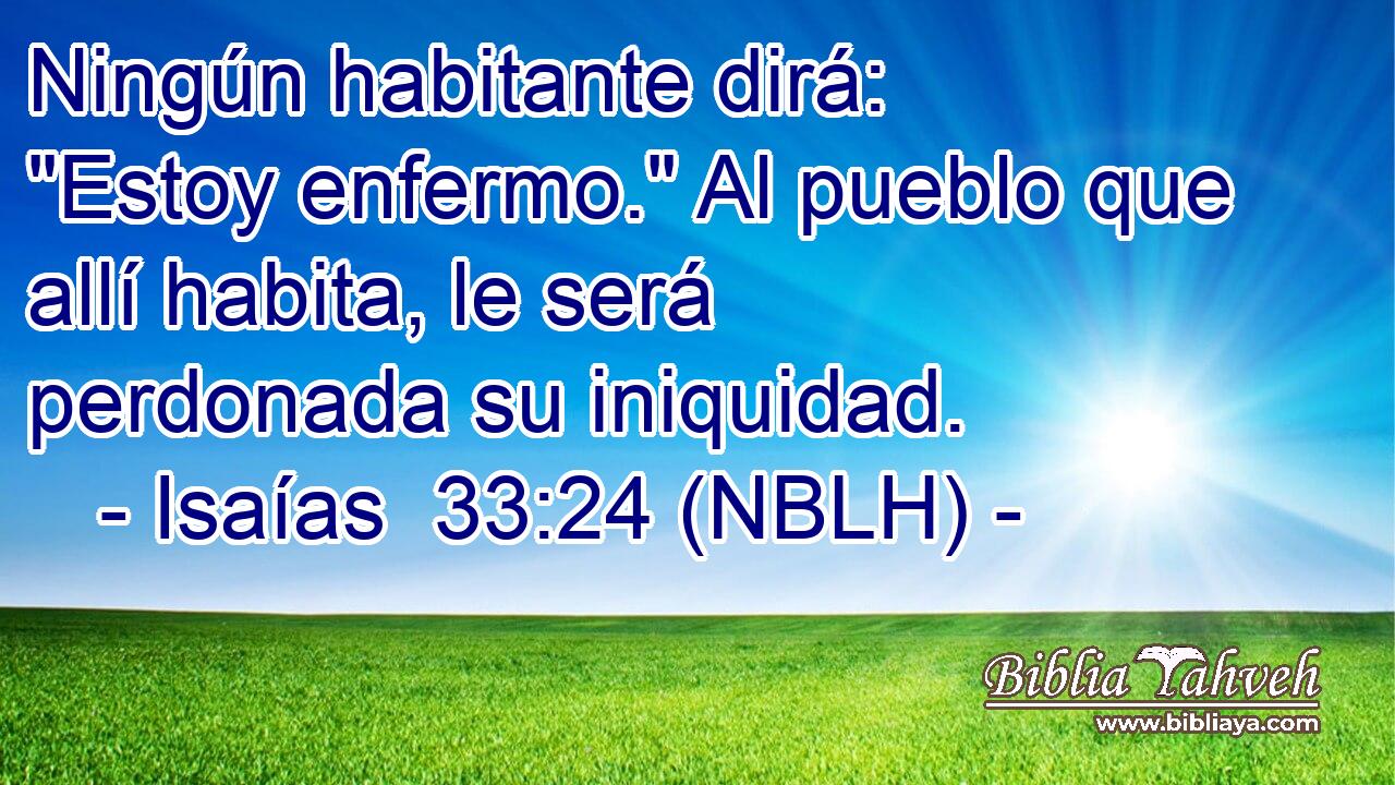  Ningún habitante dirá: 
