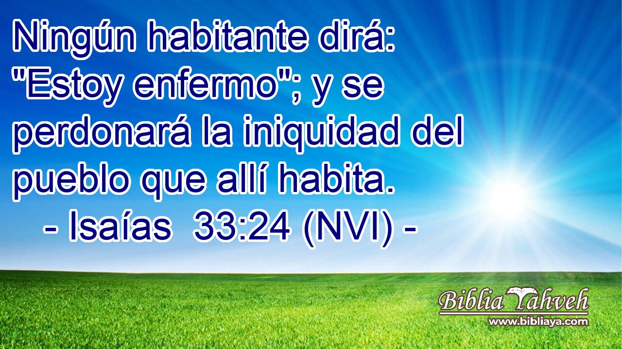  Ningún habitante dirá: 