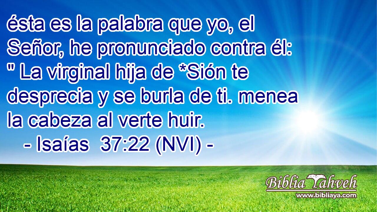  ésta es la palabra que yo, el Señor, he pronunciado contra él: 