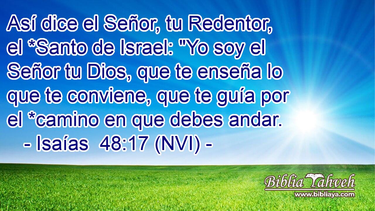  Así dice el Señor, tu Redentor, el *Santo de Israel: 