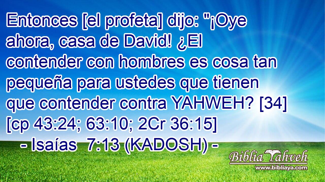  Entonces [el profeta] dijo: 