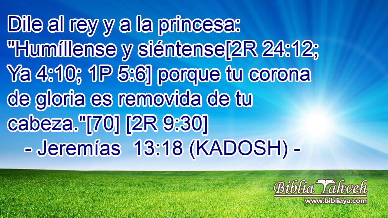  Dile al rey y a la princesa: 