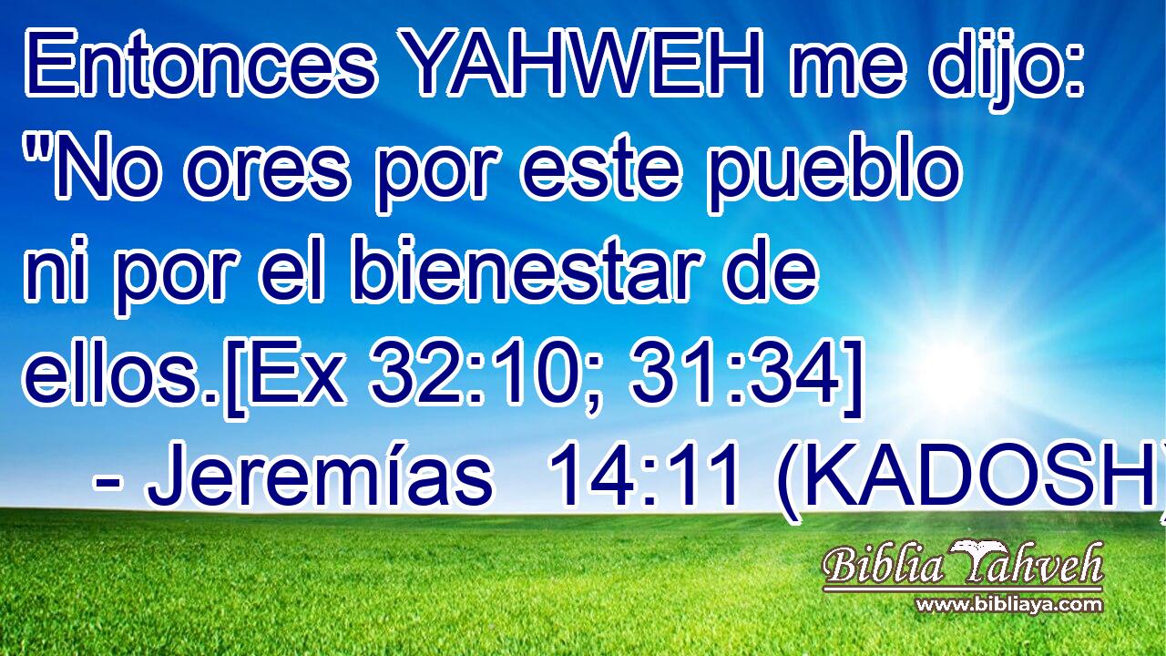  Entonces YAHWEH me dijo: 