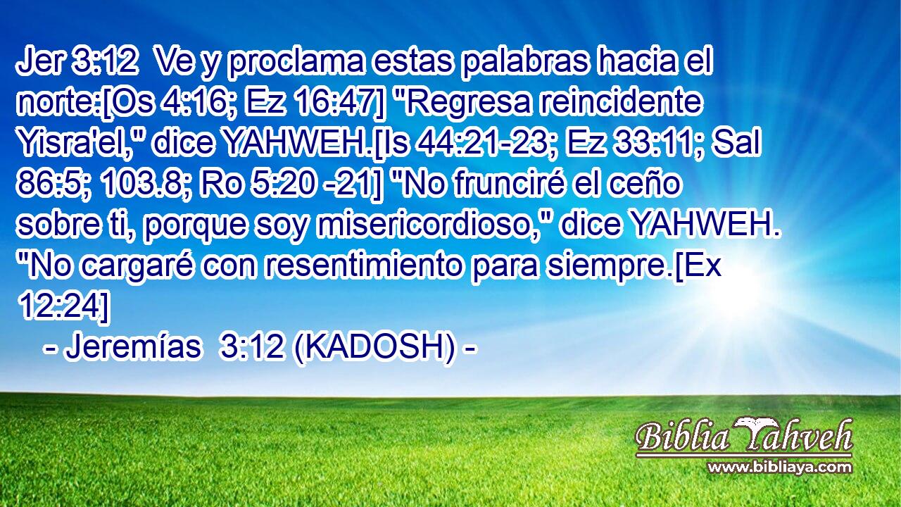  Ve y proclama estas palabras hacia el norte:[Os 4:16; Ez 16:47] 
