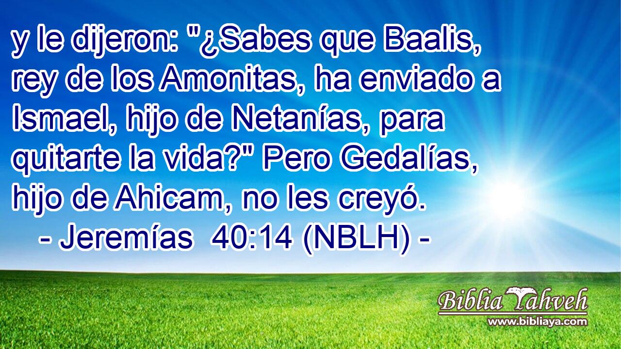  y le dijeron: 