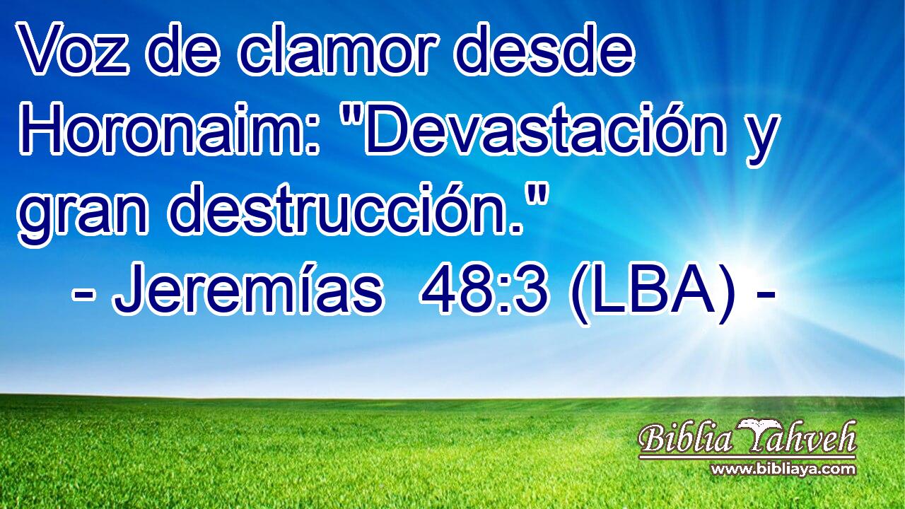 Voz de clamor desde Horonaim: 