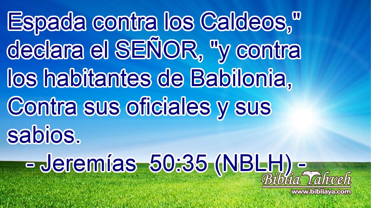  Espada contra los Caldeos,