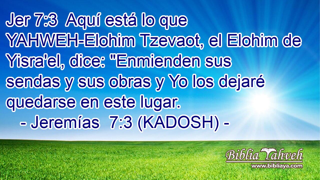  Aquí está lo que YAHWEH-Elohim Tzevaot, el Elohim de Yisra'el, dice: 