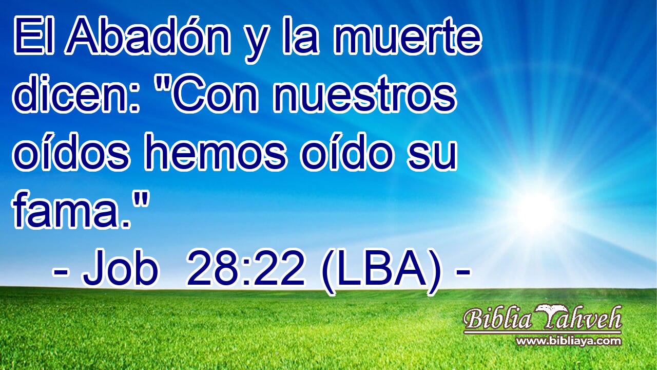 El Abadón y la muerte dicen: 