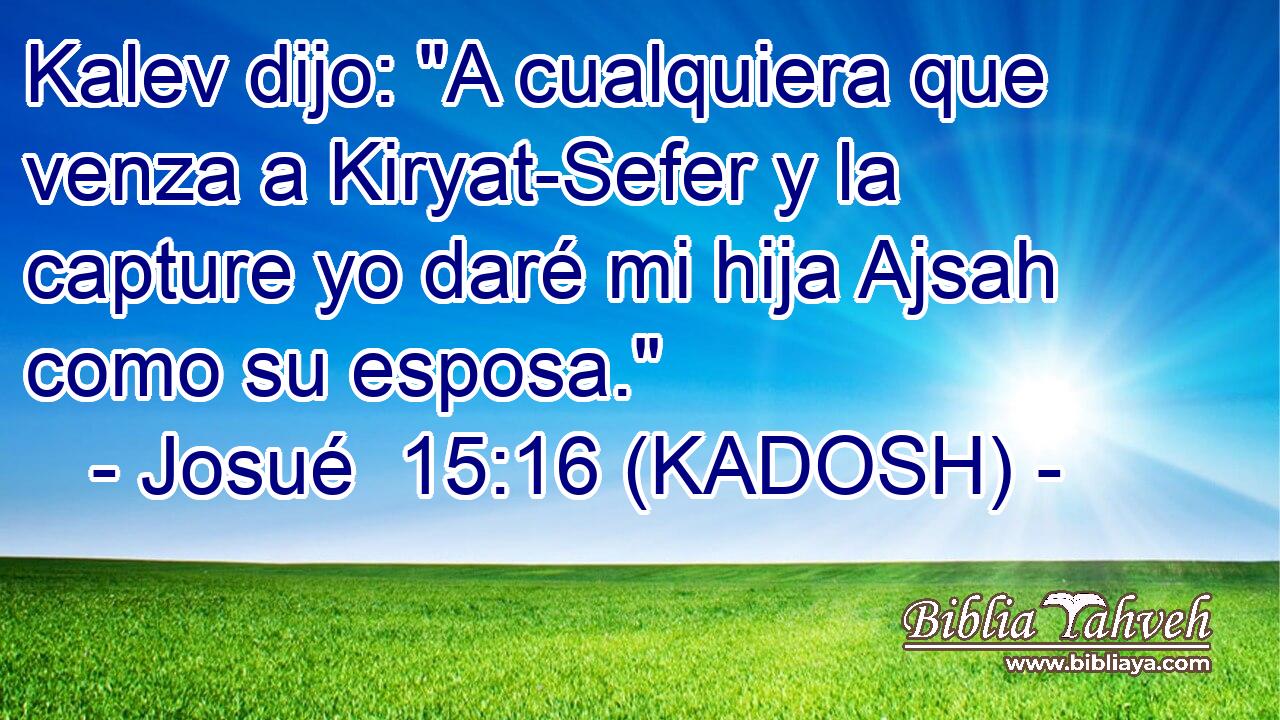  Kalev dijo: 