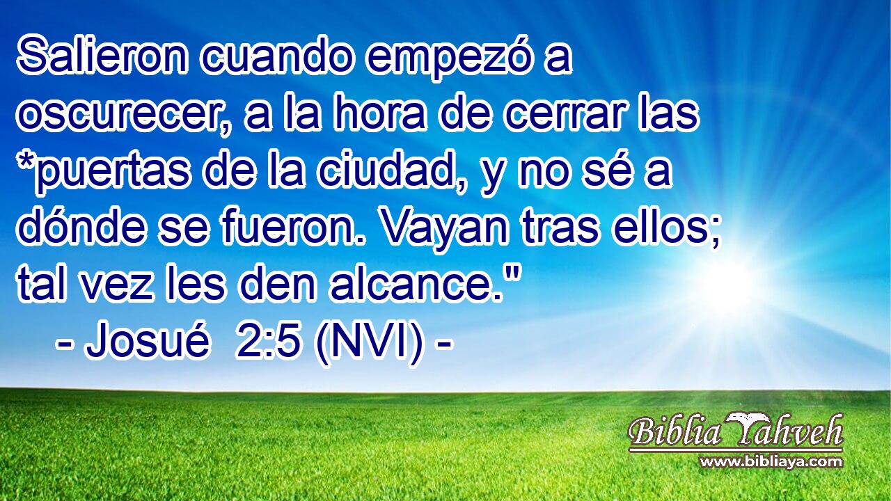  Salieron cuando empezó a oscurecer, a la hora de cerrar las *puertas de la ciudad, y no sé a dónde se fueron. Vayan tras ellos; tal vez les den alcance.