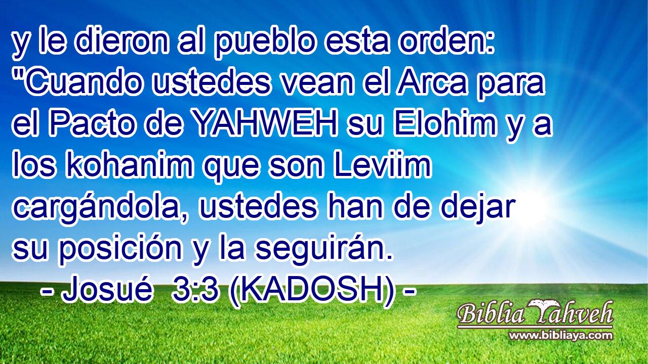  y le dieron al pueblo esta orden: 