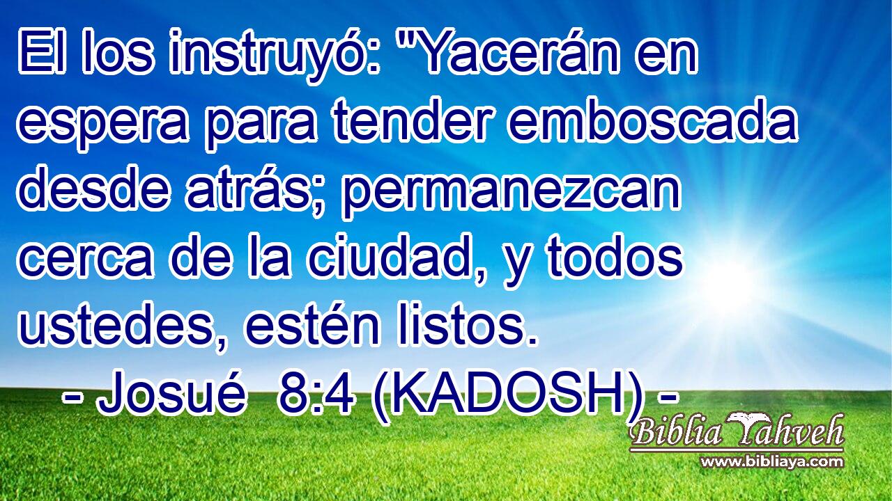  El los instruyó: 