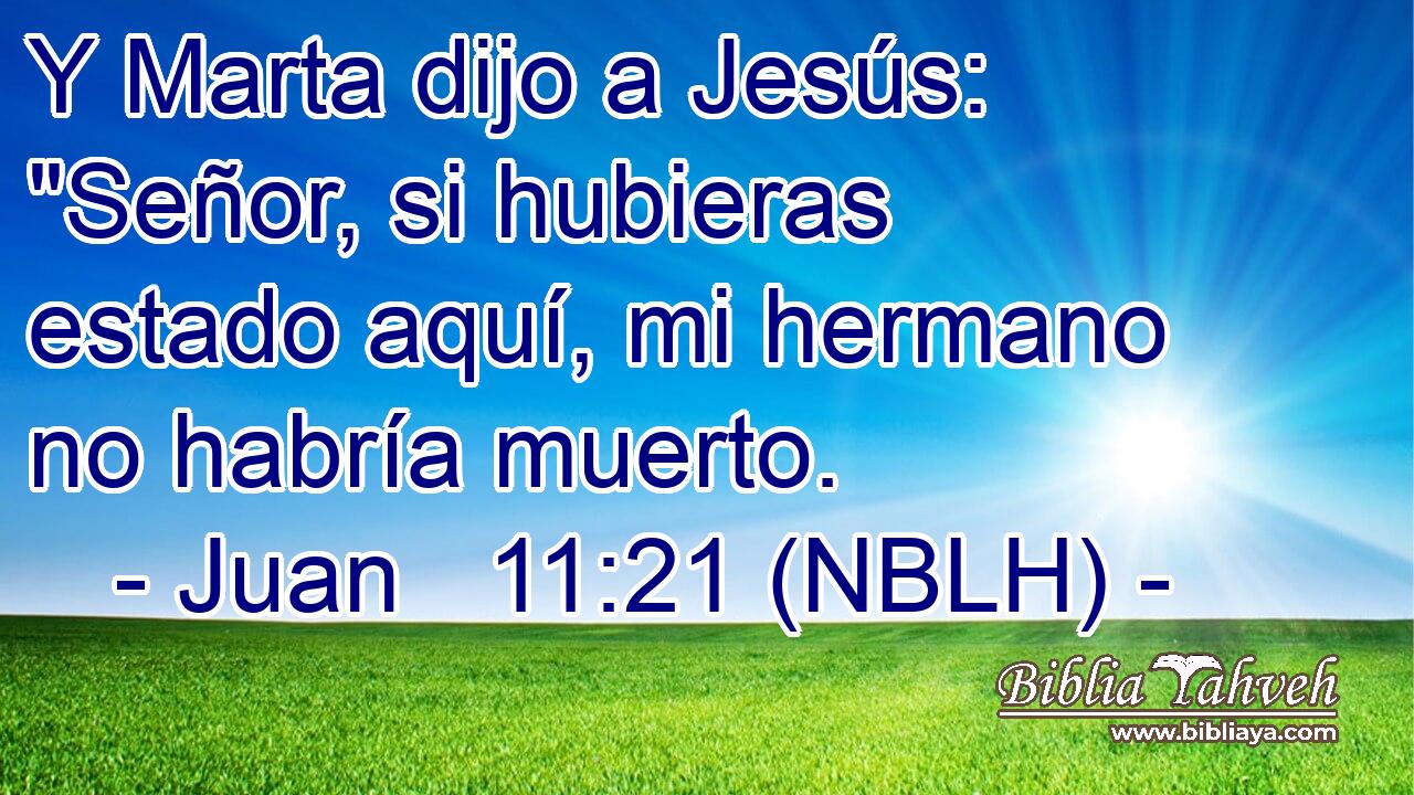  Y Marta dijo a Jesús: 