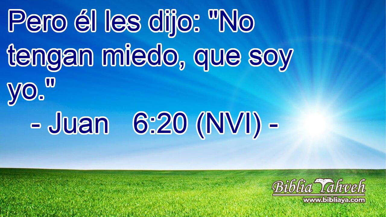  Pero él les dijo: 