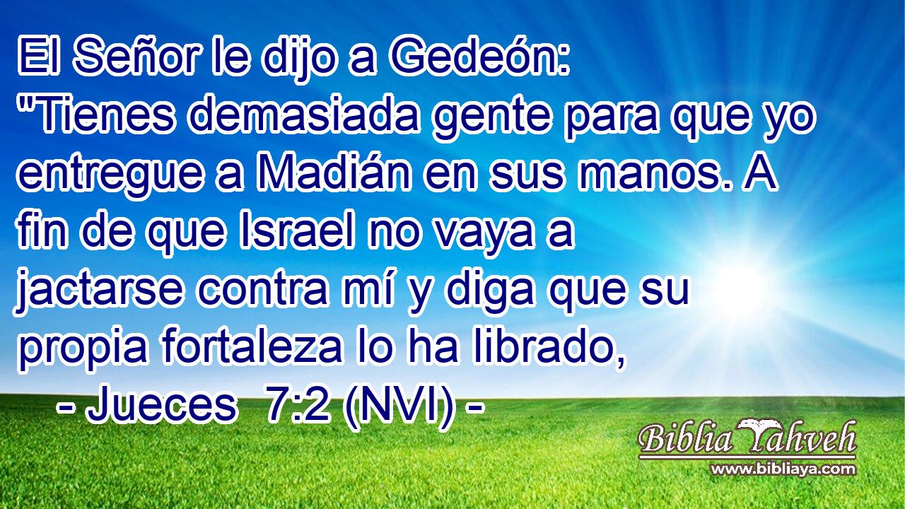 El Señor le dijo a Gedeón: 