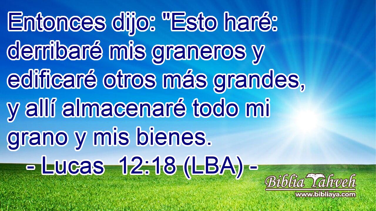 Entonces dijo: 