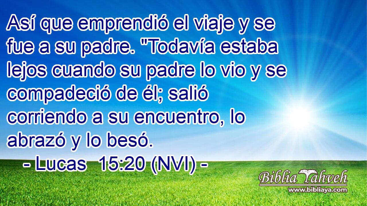  Así que emprendió el viaje y se fue a su padre. 