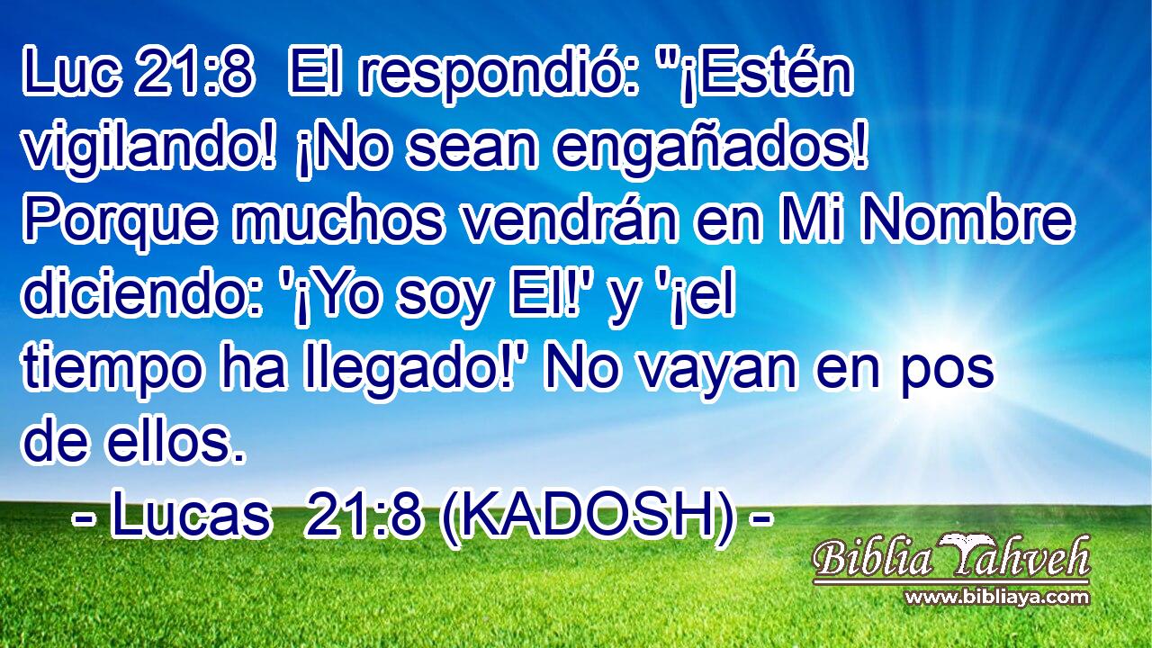  El respondió: 