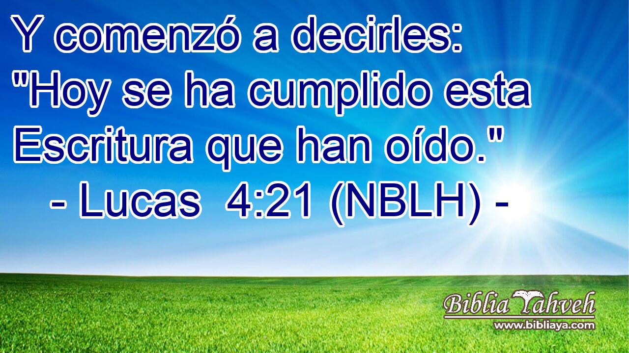  Y comenzó a decirles: 