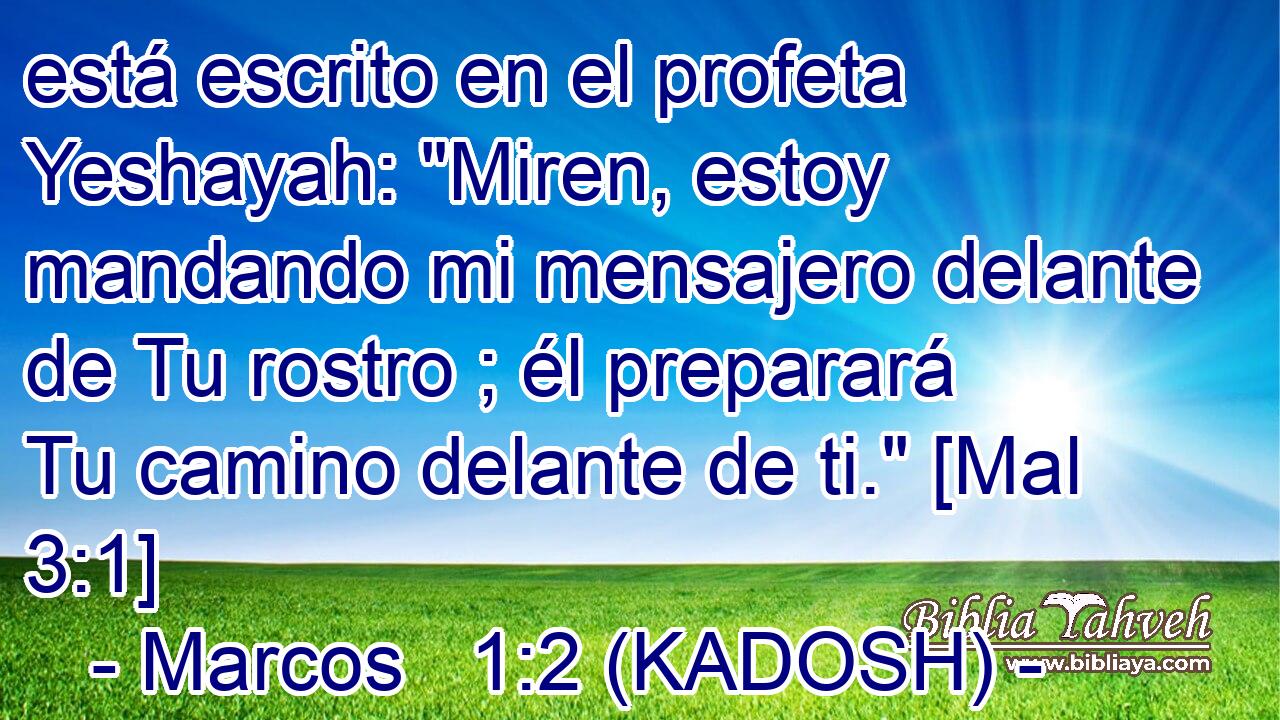  está escrito en el profeta Yeshayah: 