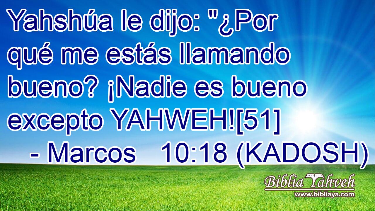  Yahshúa le dijo: 