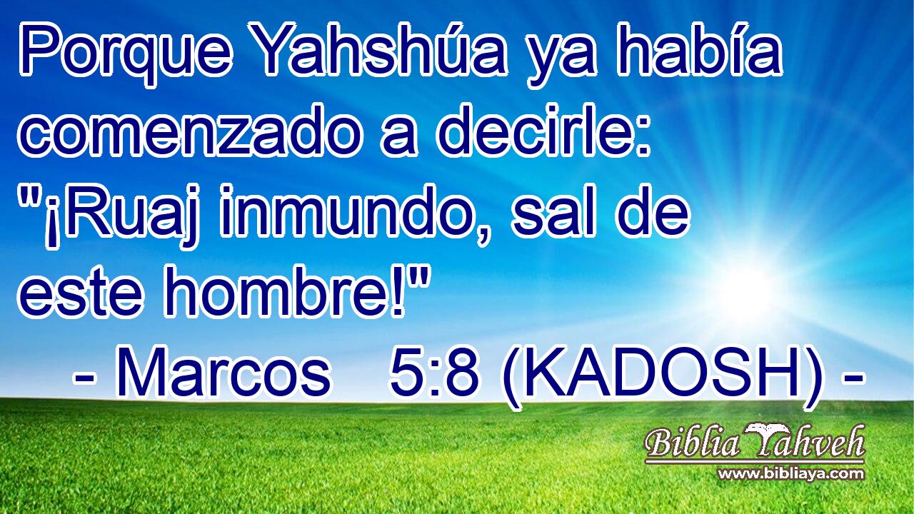  Porque Yahshúa ya había comenzado a decirle: 