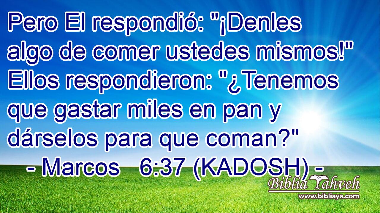  Pero El respondió: 