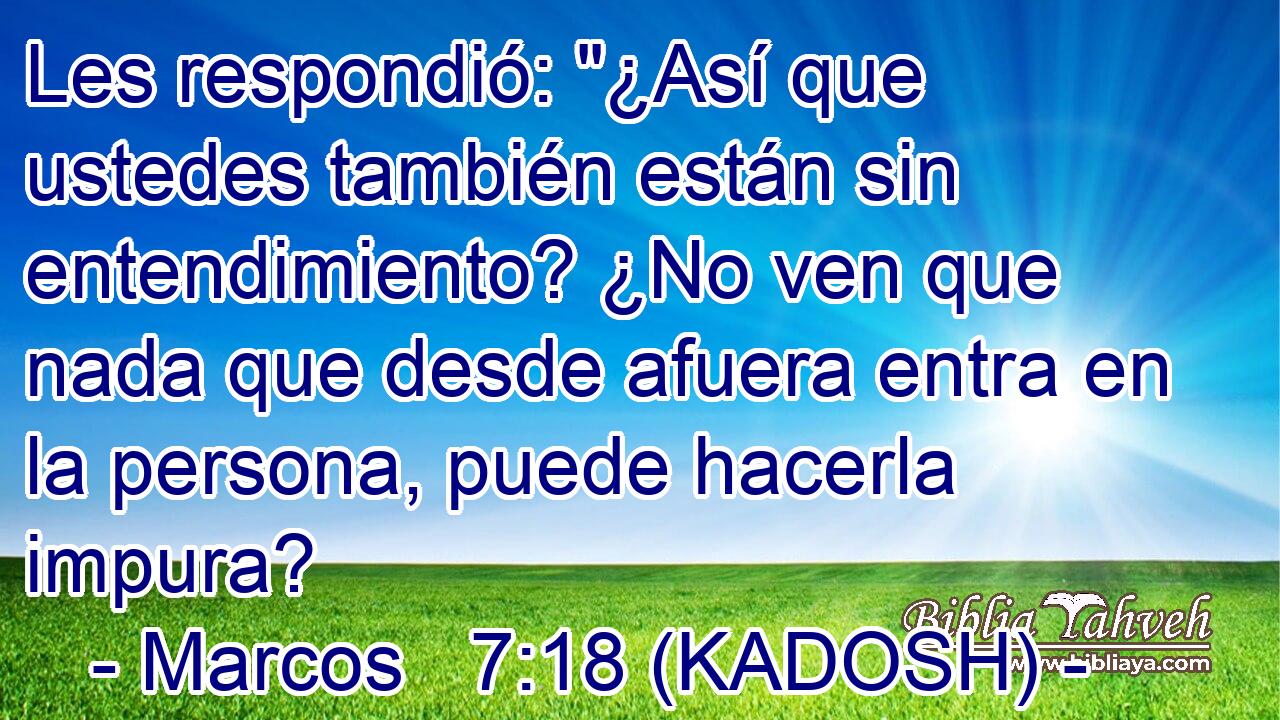  Les respondió: 