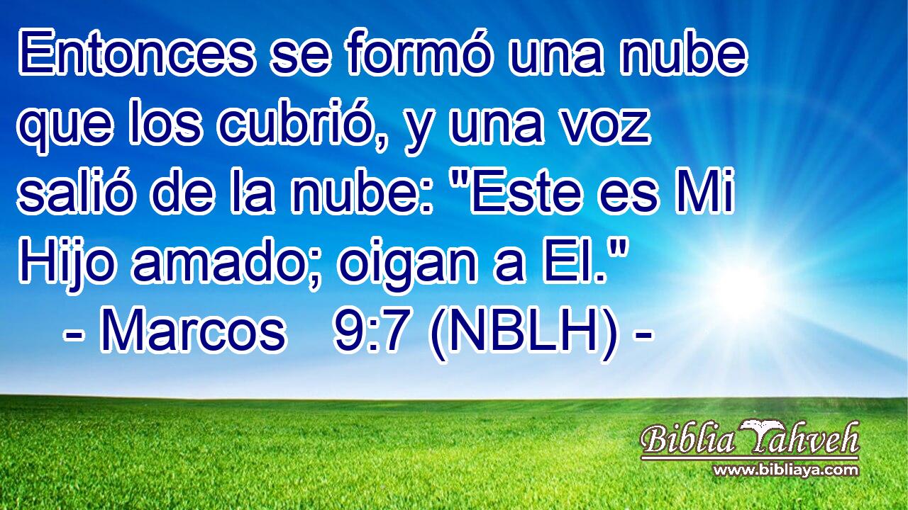  Entonces se formó una nube que los cubrió, y una voz salió de la nube: 