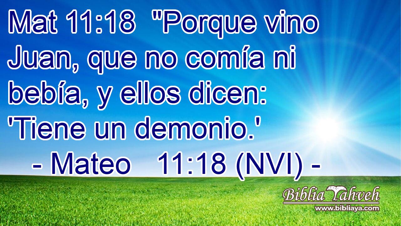 Mat 11:18  