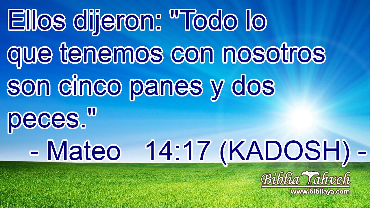  Ellos dijeron: 