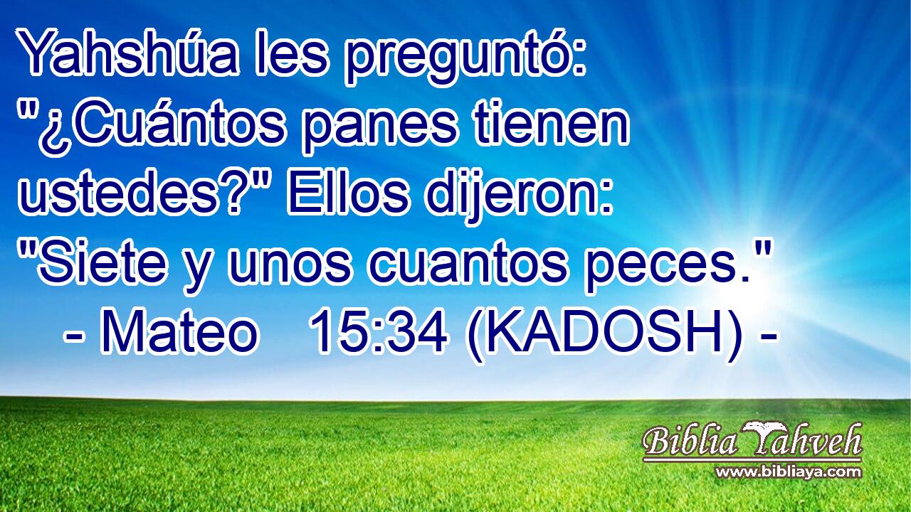  Yahshúa les preguntó: 