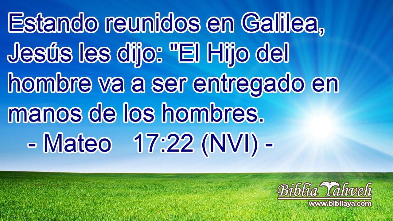  Estando reunidos en Galilea, Jesús les dijo: 