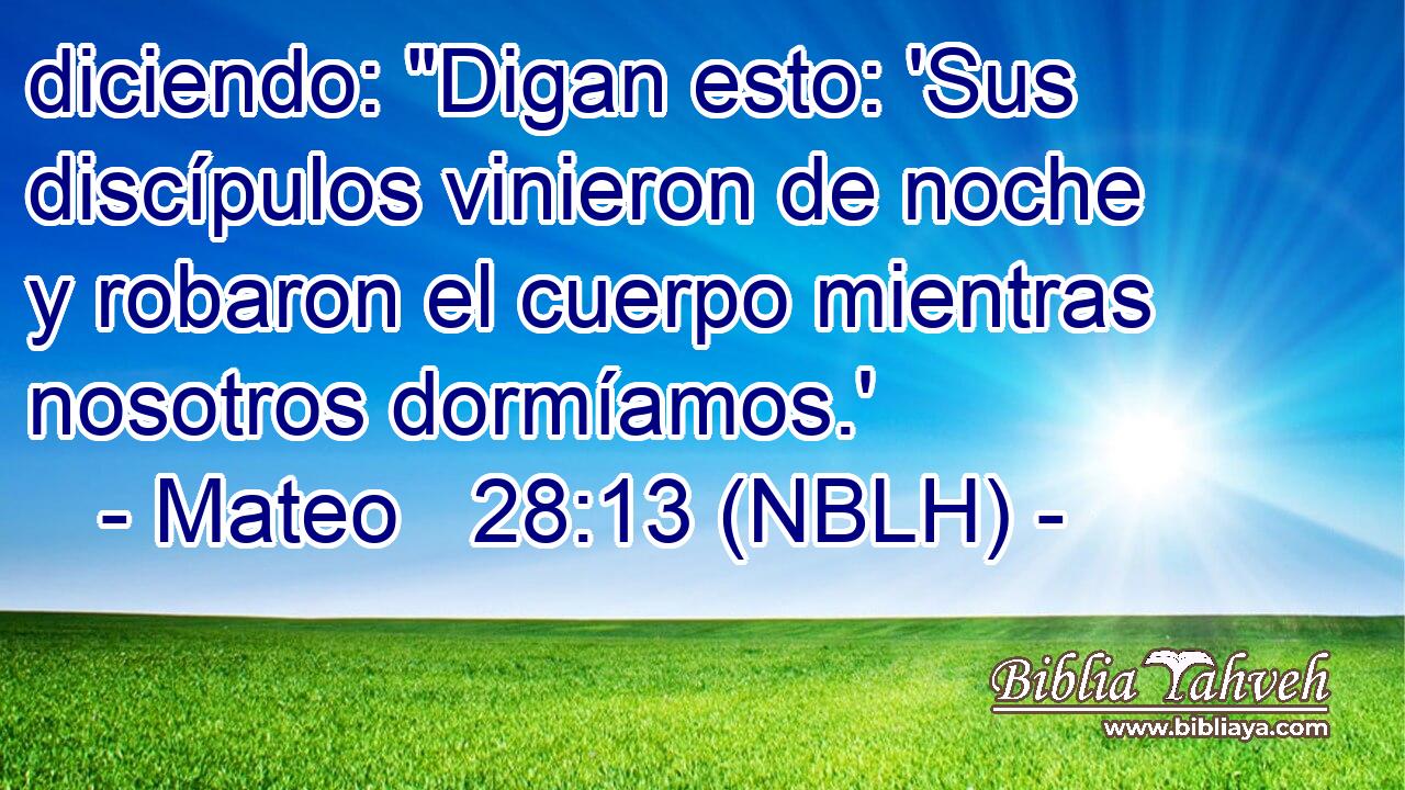  diciendo: 