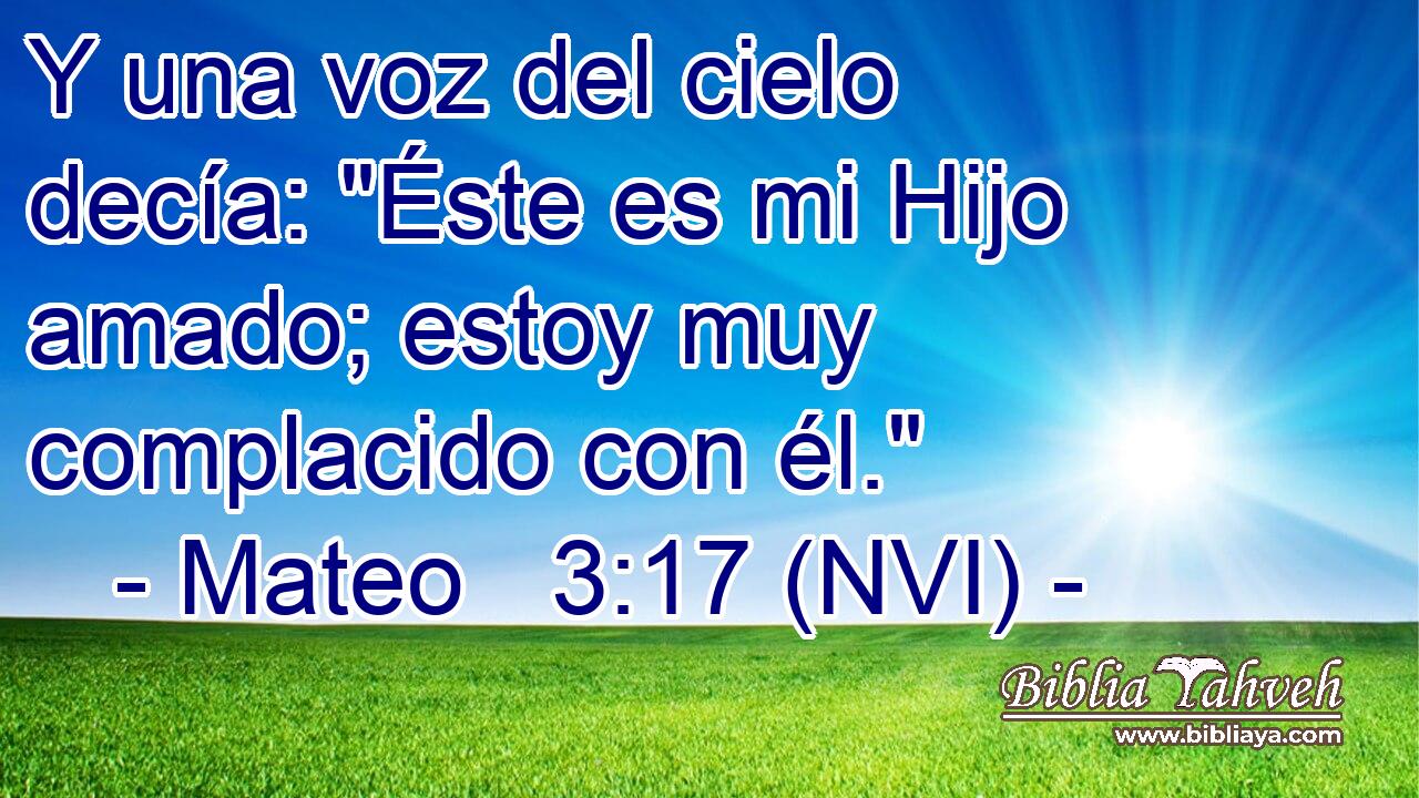 Y una voz del cielo decía: 