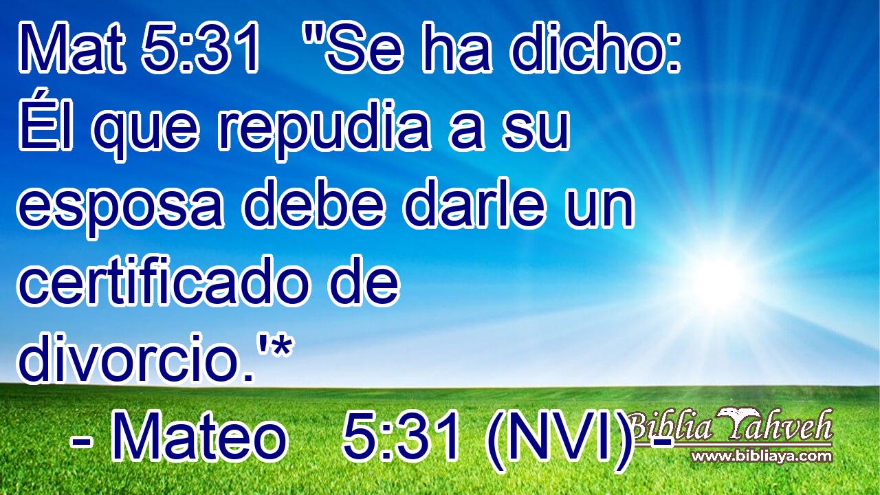 Mat 5:31  