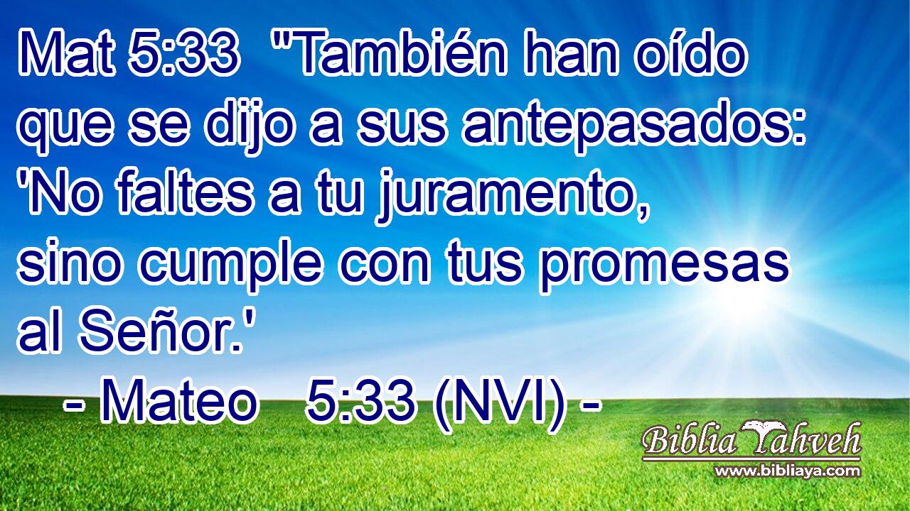 Mat 5:33  
