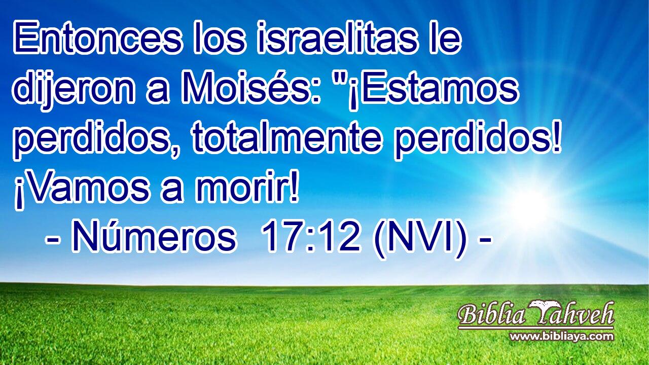  Entonces los israelitas le dijeron a Moisés: 