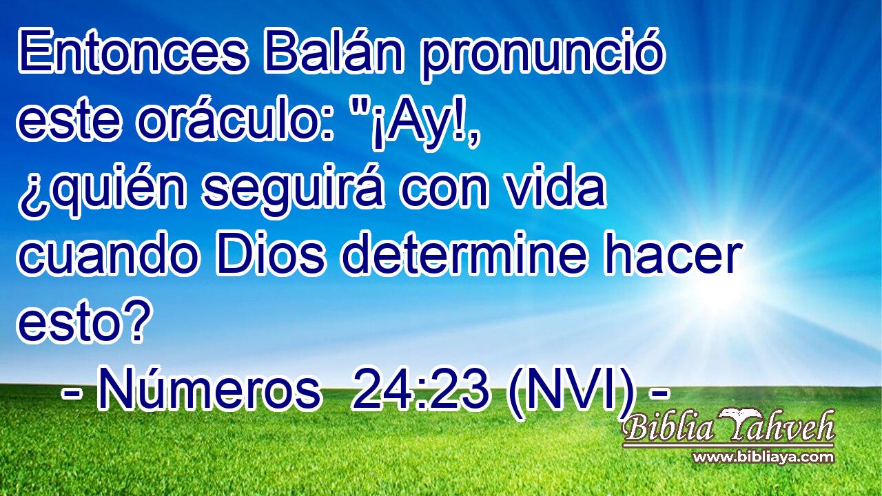  Entonces Balán pronunció este oráculo: 